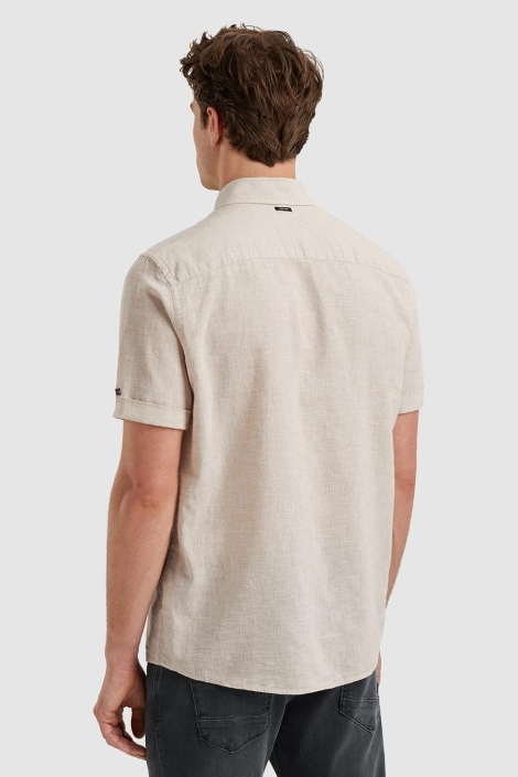 Vanguard short sleeve shirt linen cotton bl